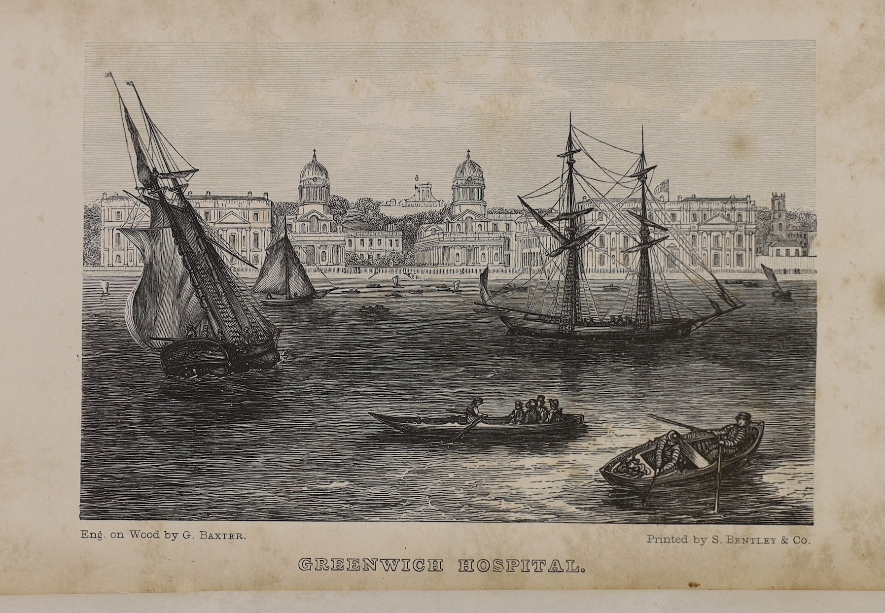 KENT: Richardson, Henry, S. - Greenwich: its history, antiquities, improvements, and public buildings ... 3 plates; original cloth and printed label, 12mo. 1834; Shobert, William - A Summer's Day at Greenwich, being a gu